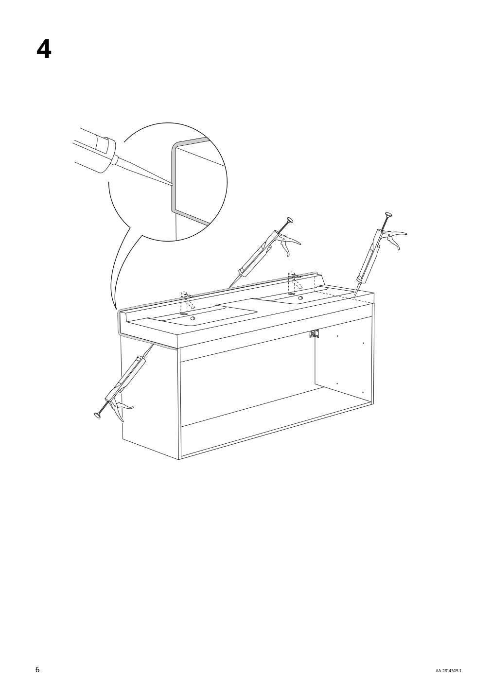 Assembly instructions for IKEA Skottviken sink | Page 6 - IKEA HEMNES / SKOTTVIKEN sink cabinet with 2 drawers 994.902.26