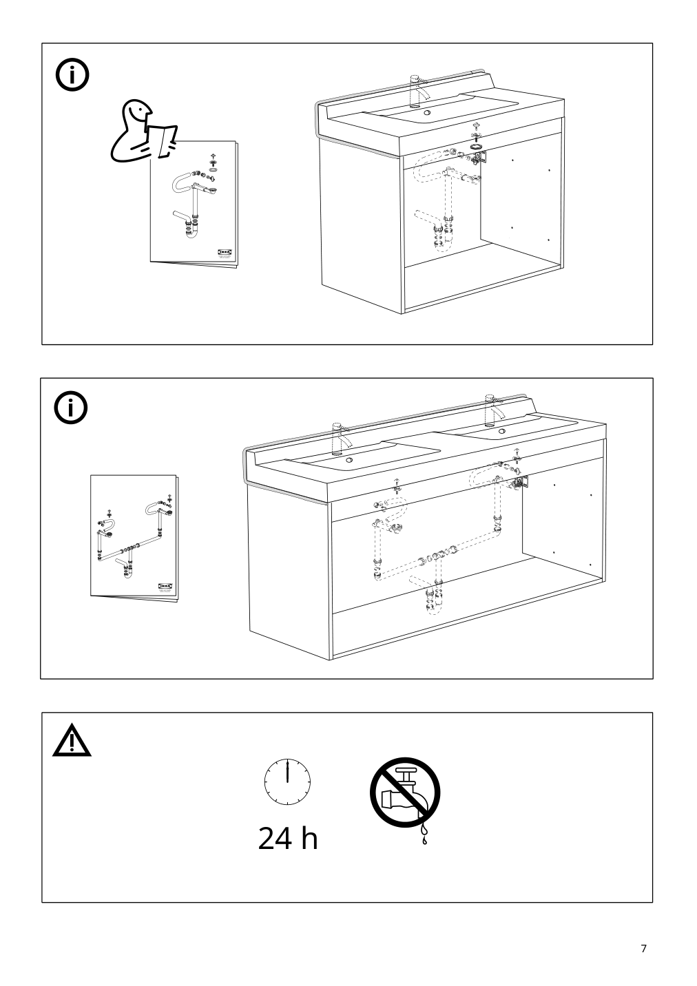 Assembly instructions for IKEA Skottviken sink | Page 7 - IKEA HEMNES / SKOTTVIKEN sink cabinet with 2 drawers 994.902.26