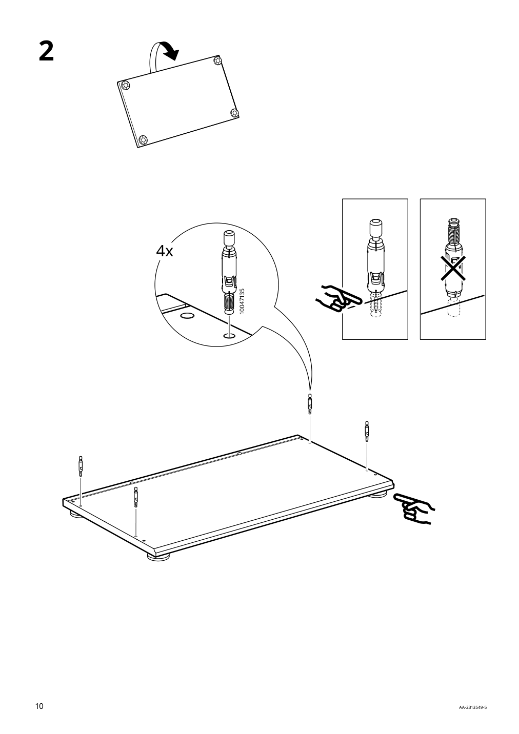 Assembly instructions for IKEA Skruvby cabinet with doors black blue | Page 10 - IKEA SKRUVBY storage combination 695.256.04