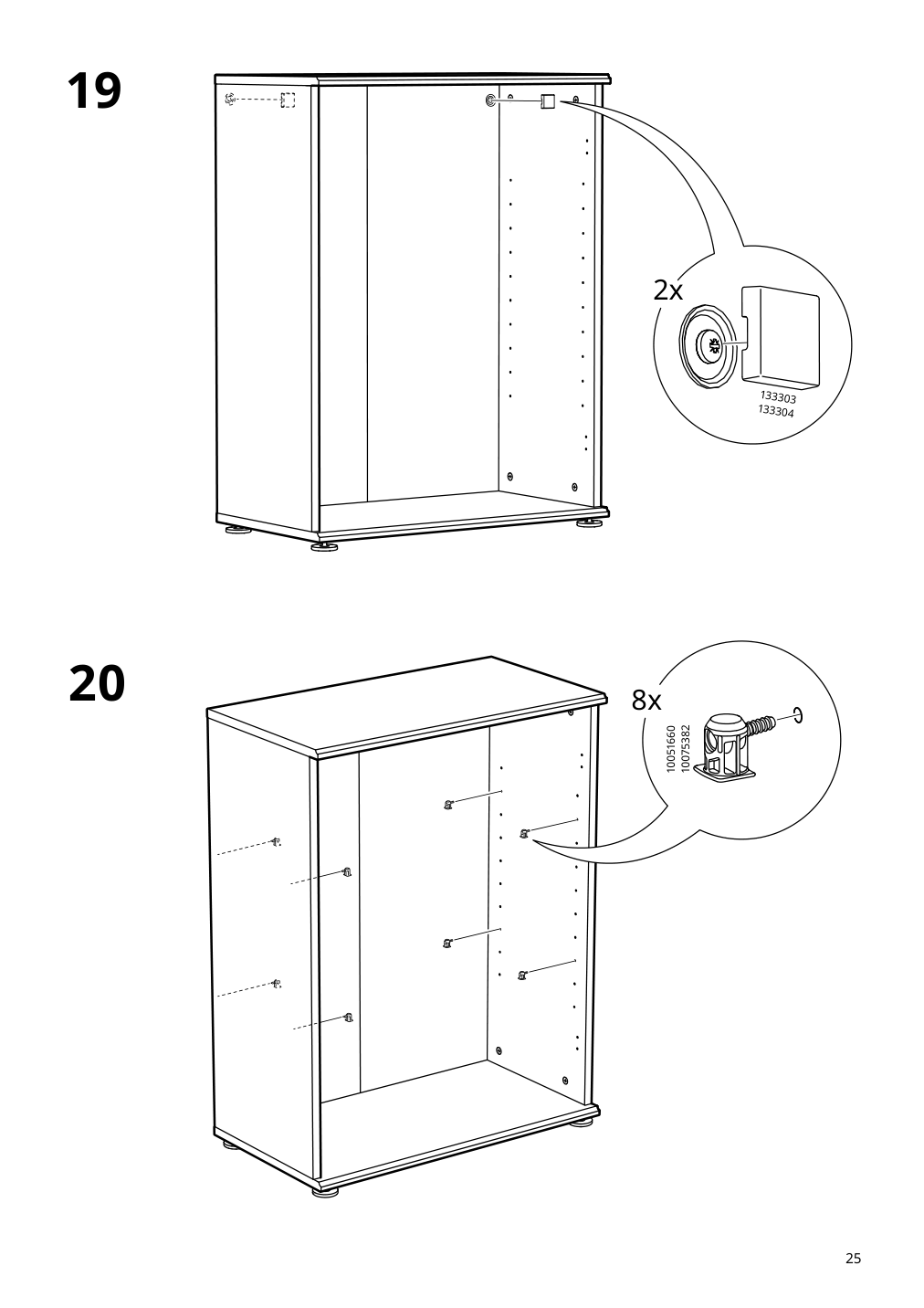 Assembly instructions for IKEA Skruvby cabinet with doors black blue | Page 25 - IKEA SKRUVBY storage combination 695.256.04