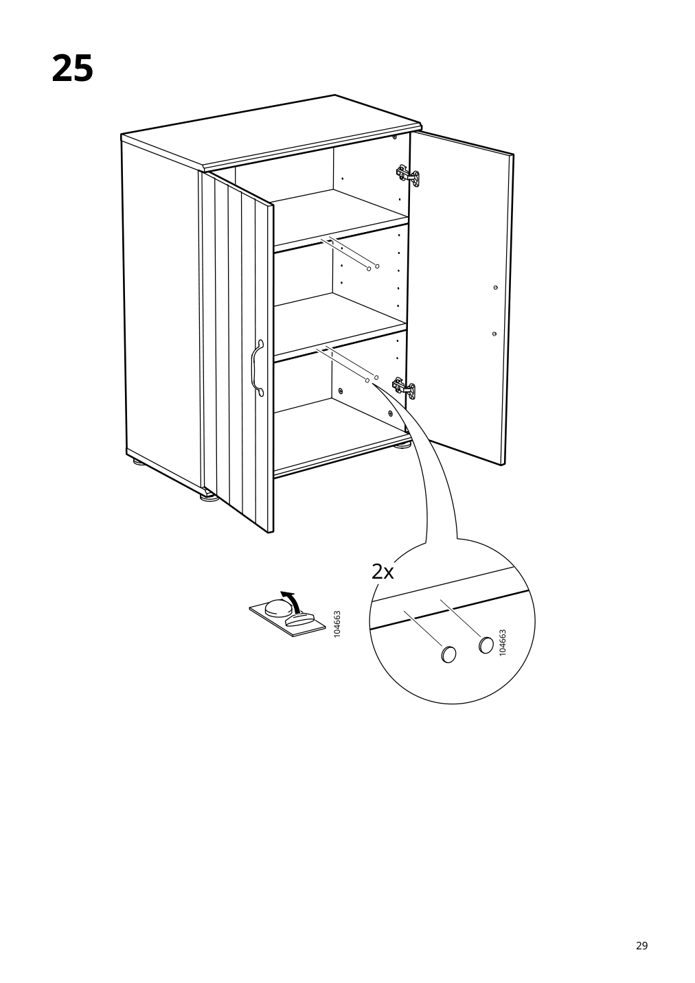 Assembly instructions for IKEA Skruvby cabinet with doors black blue | Page 29 - IKEA SKRUVBY storage combination 695.256.04