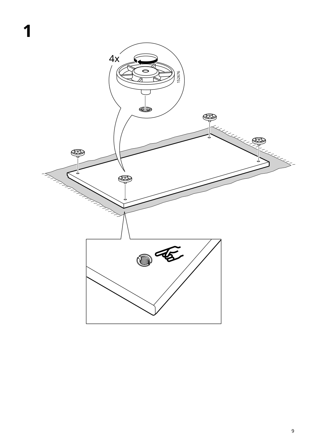 Assembly instructions for IKEA Skruvby cabinet with glass doors black blue | Page 9 - IKEA SKRUVBY cabinet with glass doors 705.203.61