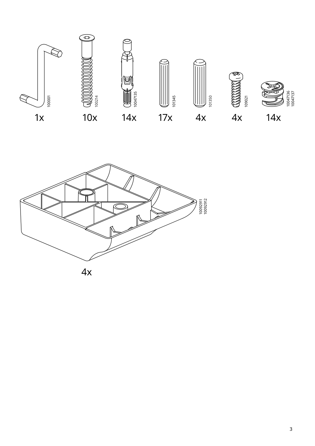 Assembly instructions for IKEA Skruvby coffee table black blue | Page 3 - IKEA SKRUVBY coffee table 705.319.82