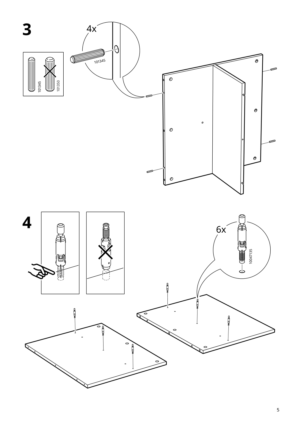 Assembly instructions for IKEA Skruvby coffee table black blue | Page 5 - IKEA SKRUVBY coffee table 705.319.82