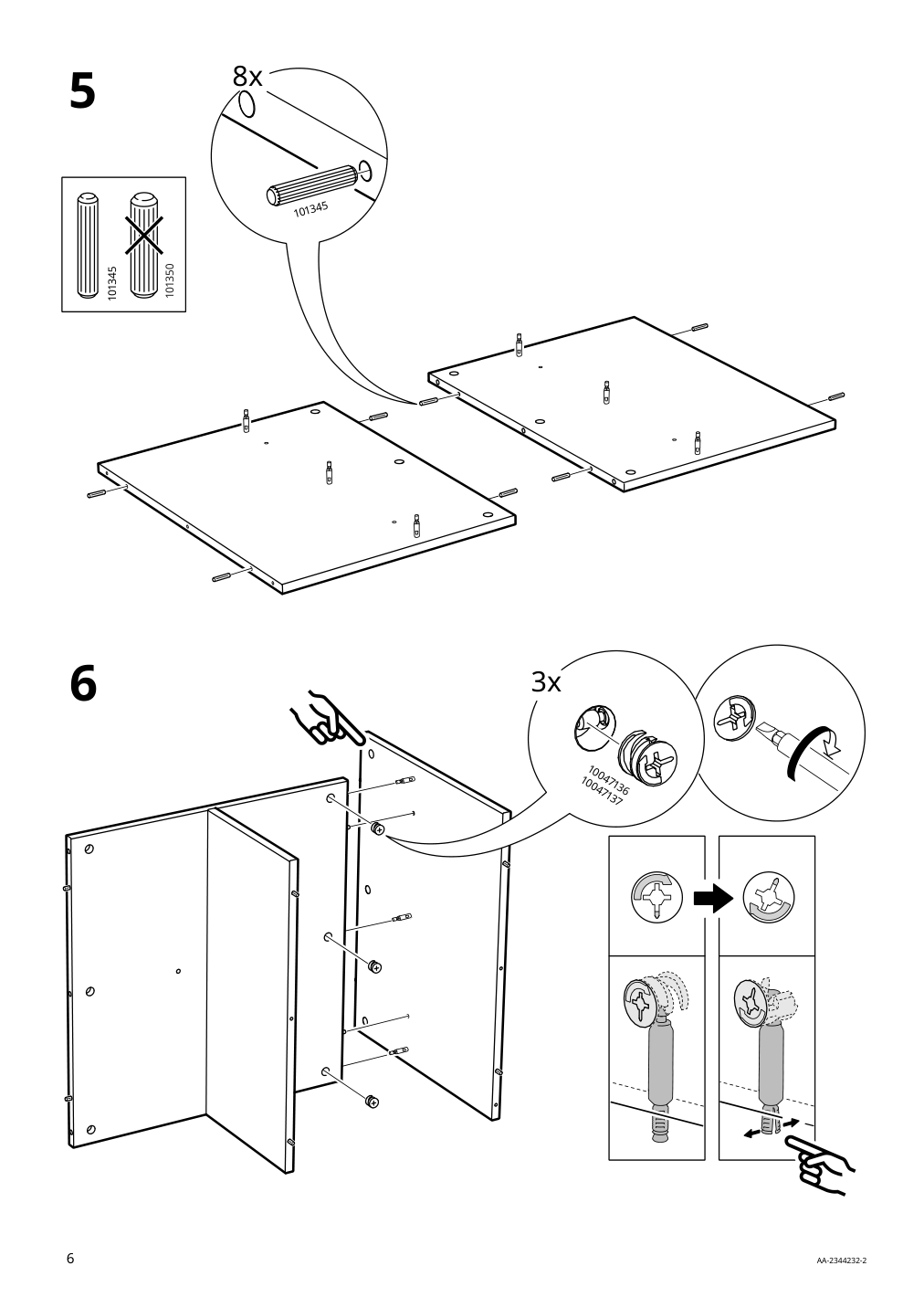 Assembly instructions for IKEA Skruvby coffee table black blue | Page 6 - IKEA SKRUVBY coffee table 705.319.82