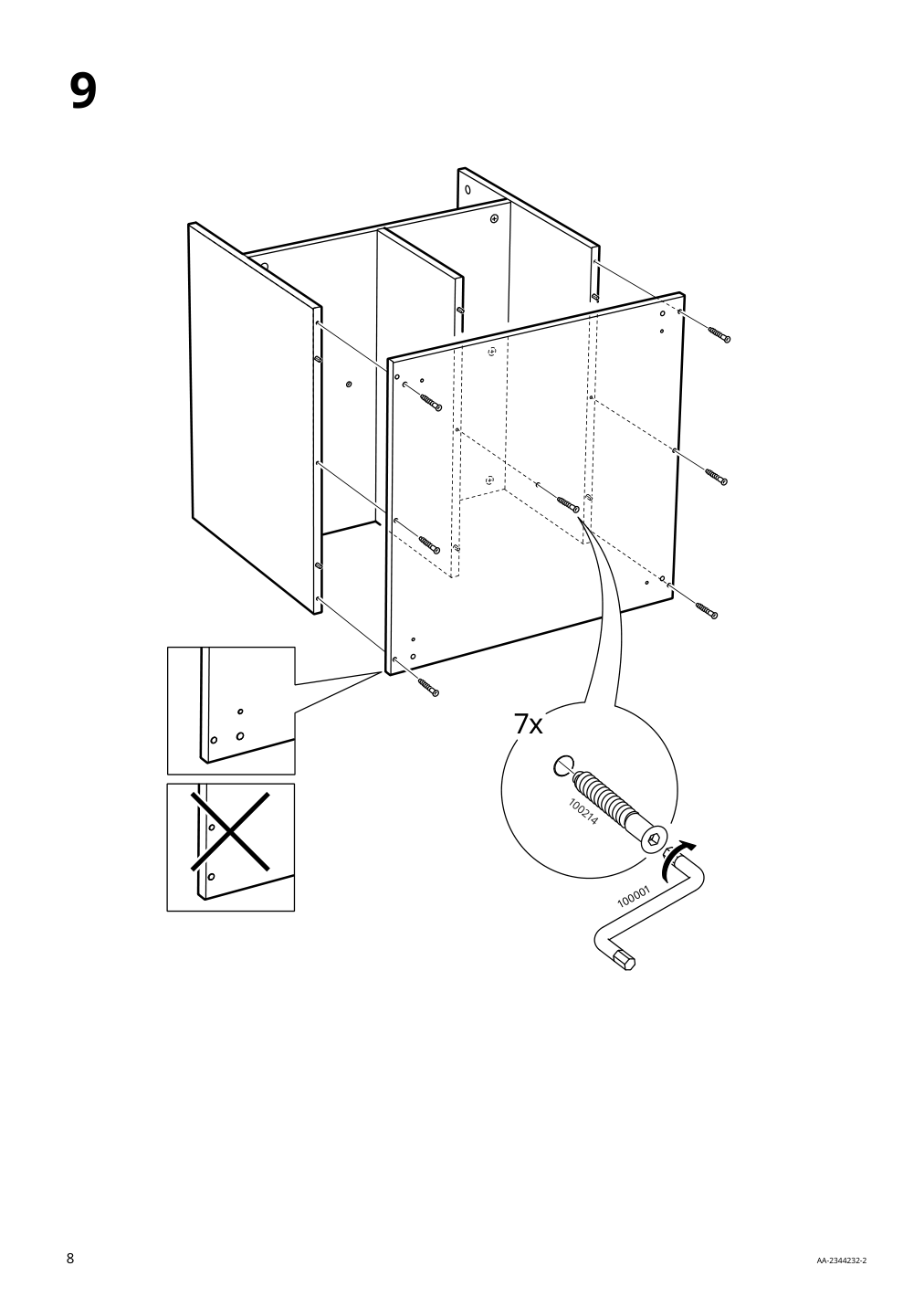 Assembly instructions for IKEA Skruvby coffee table black blue | Page 8 - IKEA SKRUVBY coffee table 705.319.82