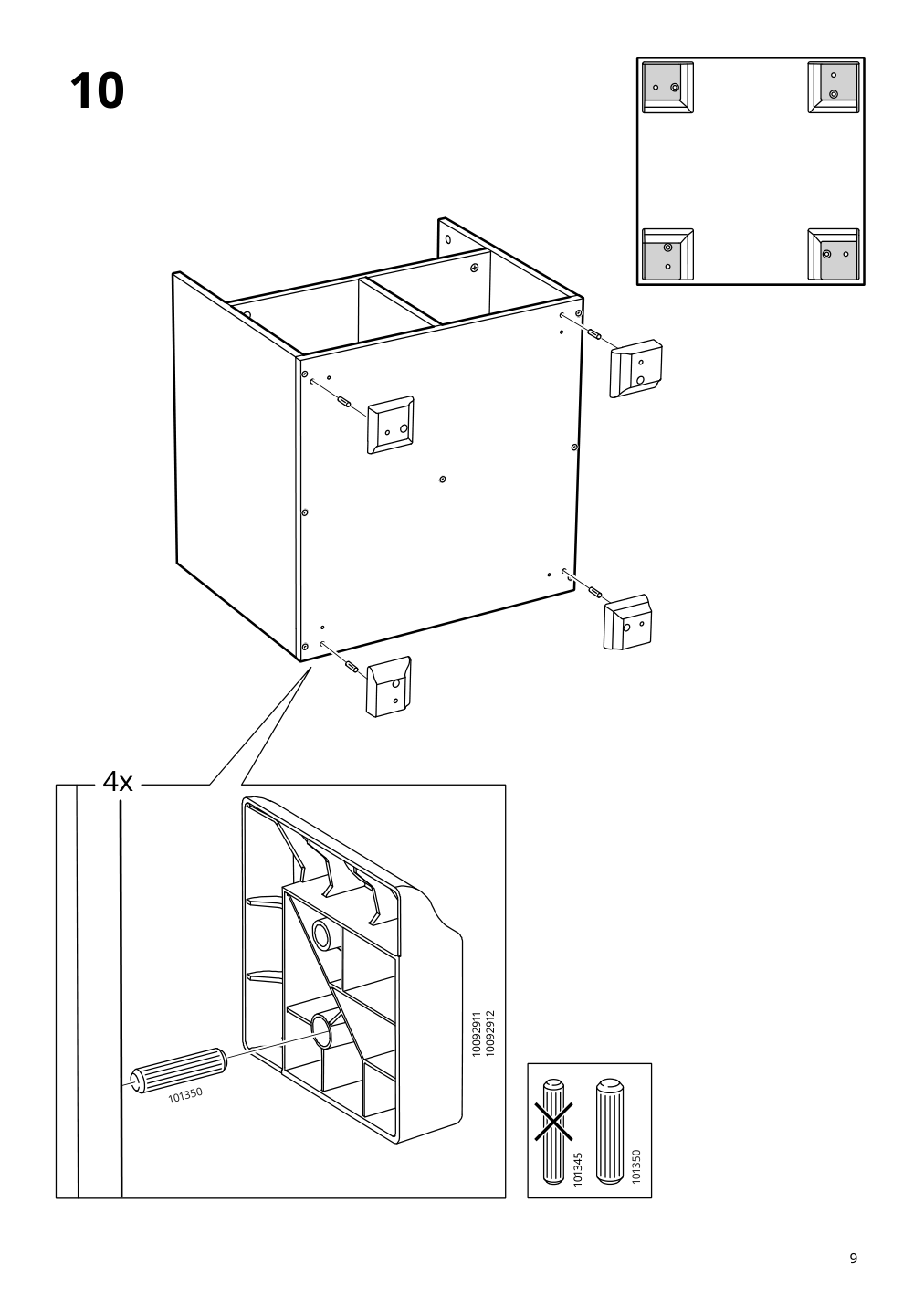 Assembly instructions for IKEA Skruvby coffee table black blue | Page 9 - IKEA SKRUVBY coffee table 705.319.82