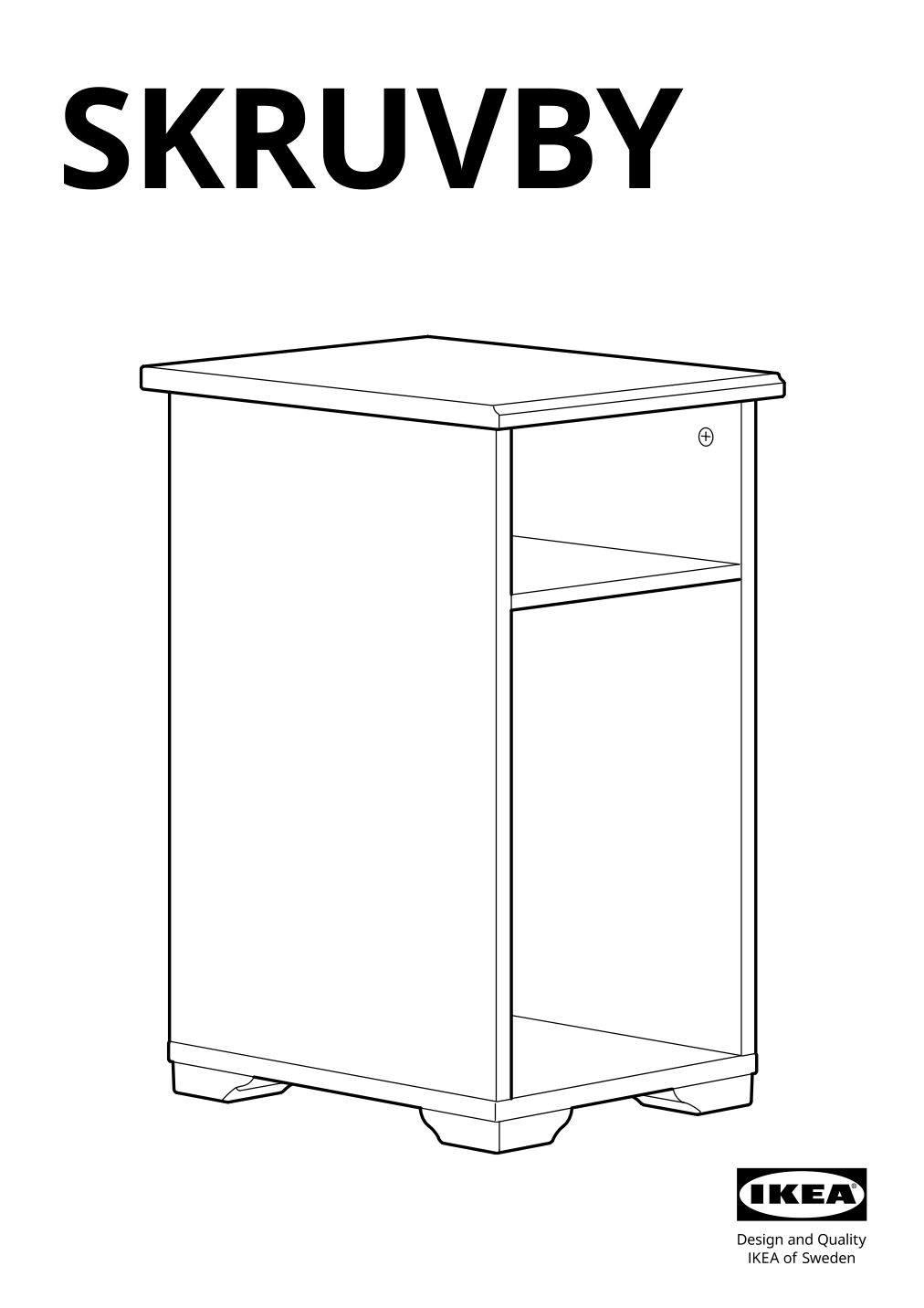 Assembly instructions for IKEA Skruvby side table black blue | Page 1 - IKEA SKRUVBY side table 505.319.83