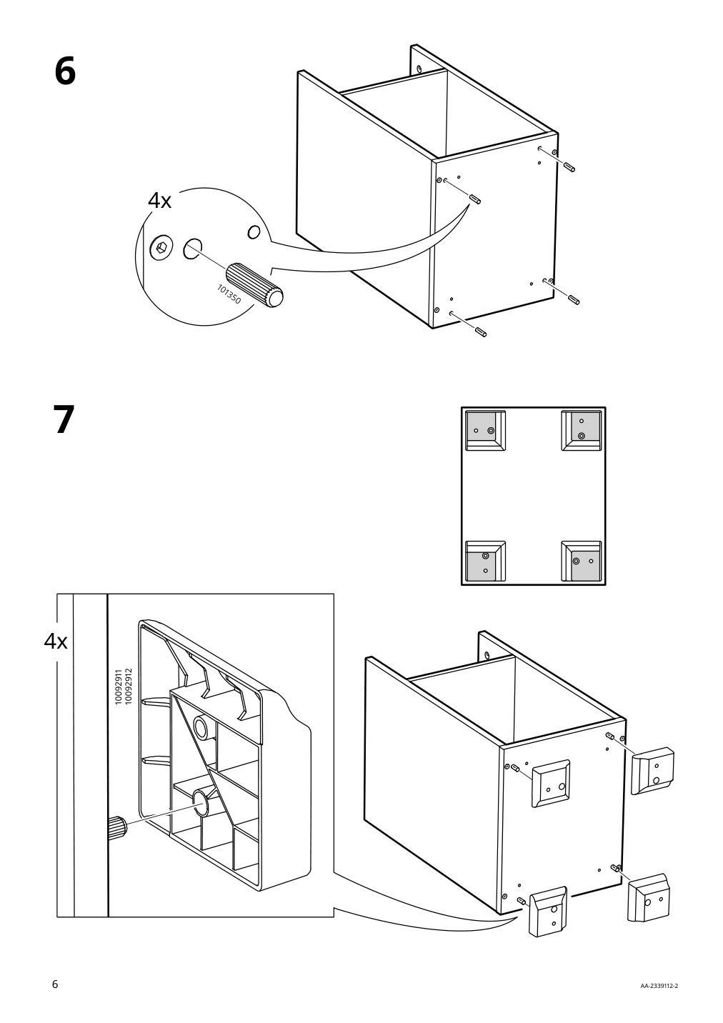 Assembly instructions for IKEA Skruvby side table black blue | Page 6 - IKEA SKRUVBY side table 505.319.83