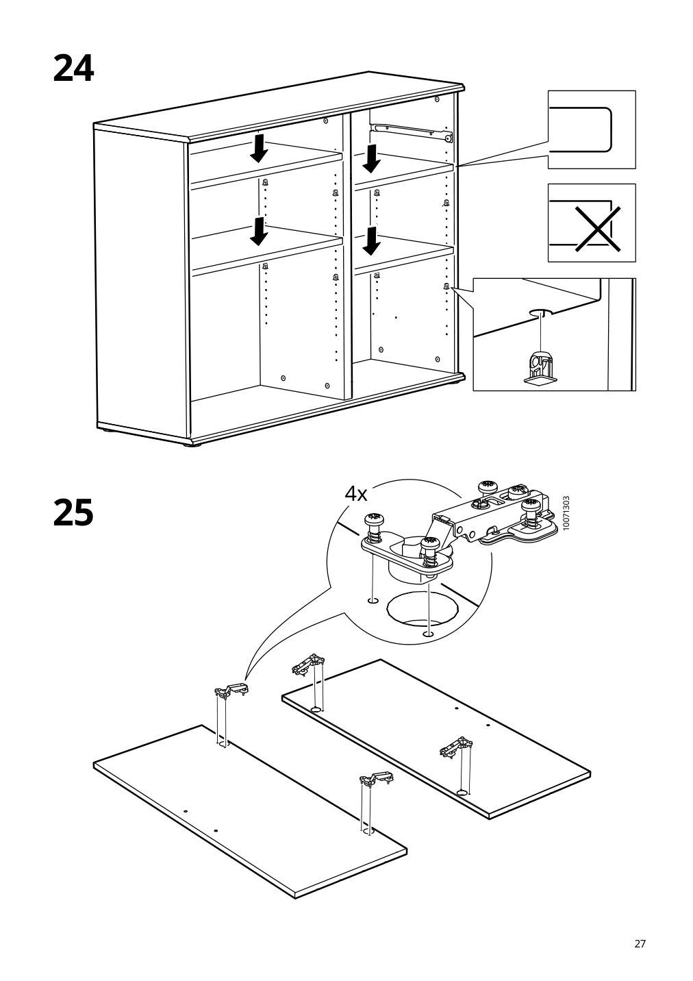 Assembly instructions for IKEA Skruvby sideboard black blue | Page 27 - IKEA SKRUVBY storage combination 695.256.04