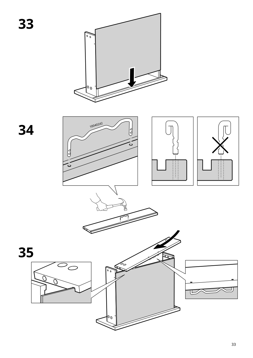 Assembly instructions for IKEA Skruvby sideboard black blue | Page 33 - IKEA SKRUVBY storage combination 695.256.04