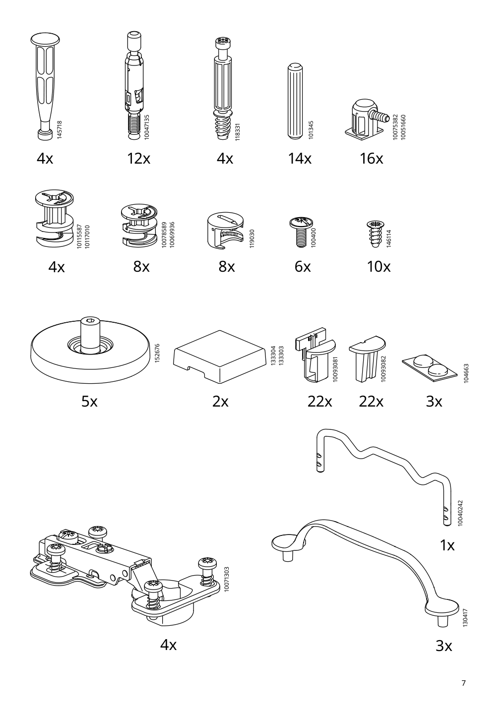 Assembly instructions for IKEA Skruvby sideboard black blue | Page 7 - IKEA SKRUVBY storage combination 695.256.04