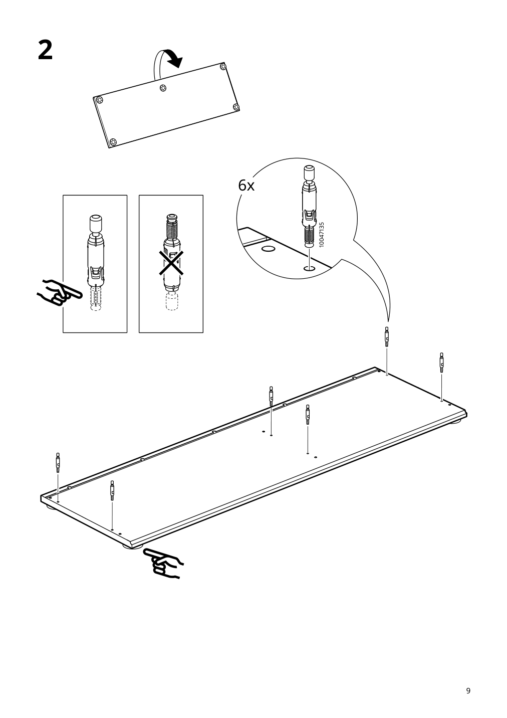 Assembly instructions for IKEA Skruvby sideboard black blue | Page 9 - IKEA SKRUVBY storage combination 695.256.04