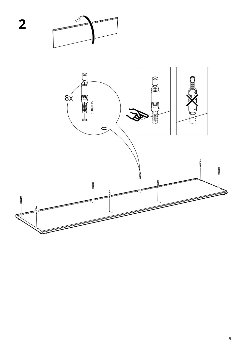 Assembly instructions for IKEA Skruvby tv unit black blue | Page 9 - IKEA SKRUVBY TV storage combination 894.946.06