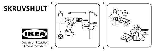 Assembly instructions for IKEA Skruvshult handle anthracite | Page 1 - IKEA ENHET laundry 494.771.47