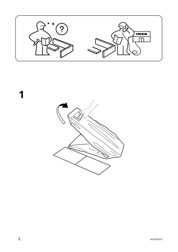 Assembly instructions for IKEA Skubb laundry bag with stand white | Page 2 - IKEA SKUBB laundry bag with stand 902.240.48