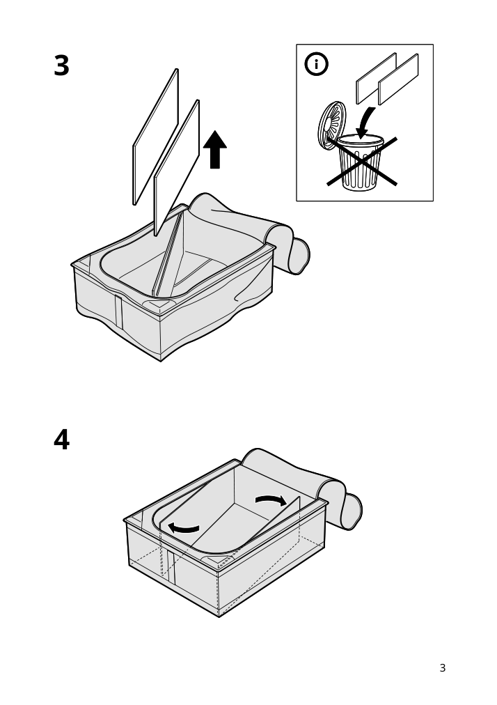 Assembly instructions for IKEA Skubb storage case white | Page 3 - IKEA SKUBB storage case 302.903.62