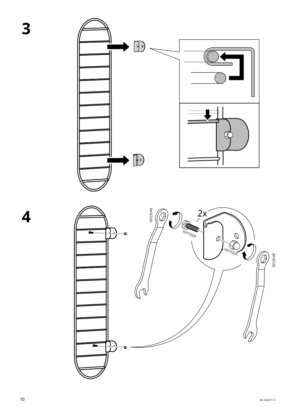 Assembly instructions for IKEA Skuggroena wall mounted plant stand dark green | Page 10 - IKEA SKUGGRÖNA wall-mounted plant stand 605.620.16