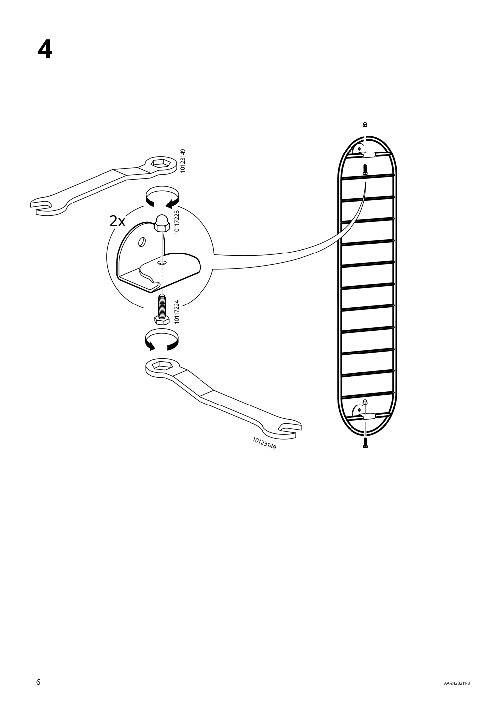 Assembly instructions for IKEA Skuggroena wall mounted plant stand dark green | Page 6 - IKEA SKUGGRÖNA wall-mounted plant stand 605.620.16