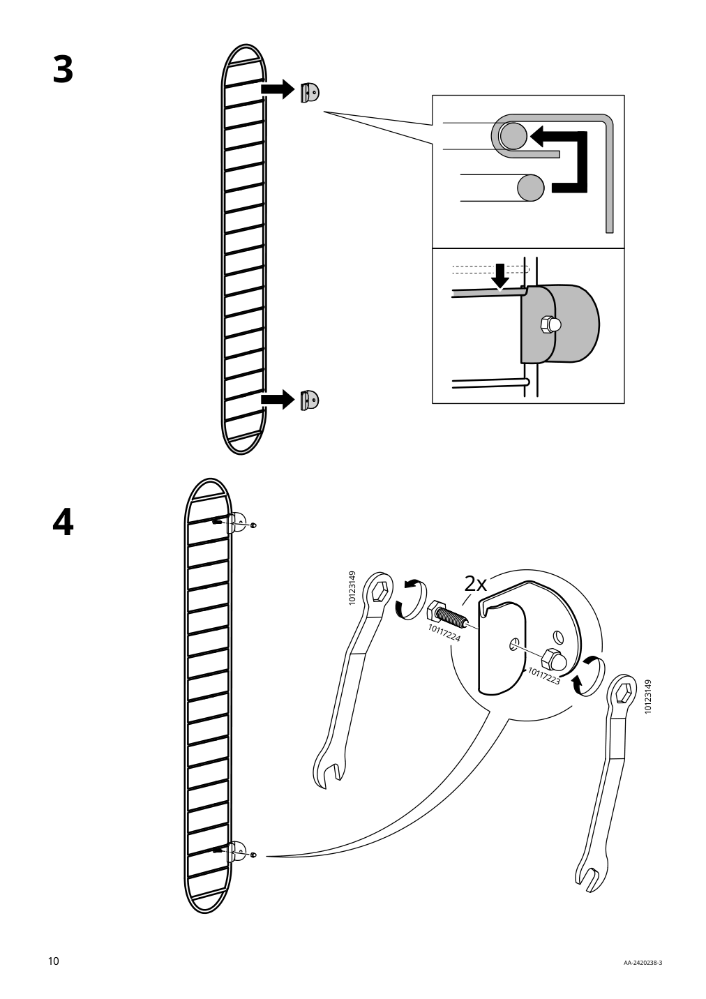 Assembly instructions for IKEA Skuggroena wall mounted plant stand dark green | Page 10 - IKEA SKUGGRÖNA wall-mounted plant stand 005.620.19