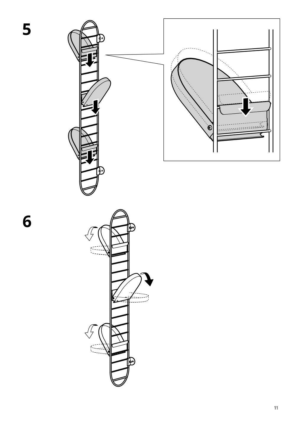 Assembly instructions for IKEA Skuggroena wall mounted plant stand dark green | Page 11 - IKEA SKUGGRÖNA wall-mounted plant stand 005.620.19
