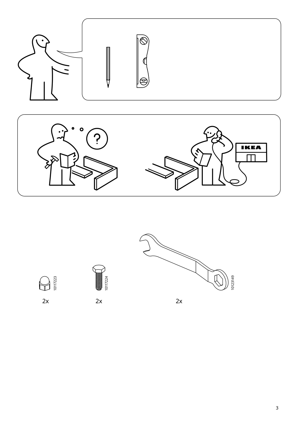 Assembly instructions for IKEA Skuggroena wall mounted plant stand dark green | Page 3 - IKEA SKUGGRÖNA wall-mounted plant stand 005.620.19