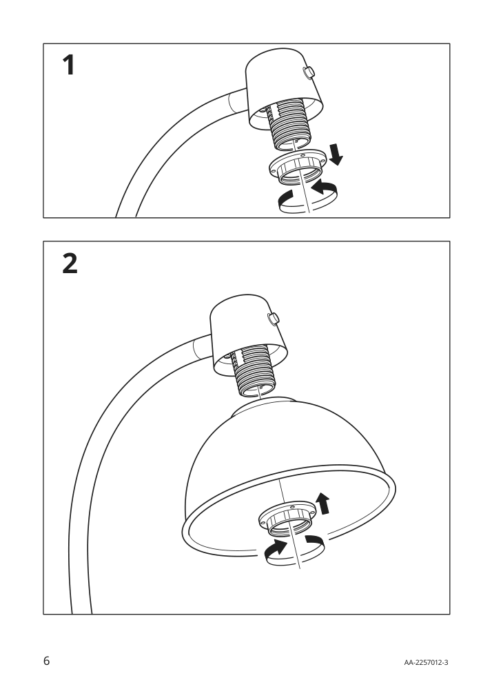 Assembly instructions for IKEA Skurup clamp spotlight black | Page 6 - IKEA SKURUP clamp spotlight 304.890.27