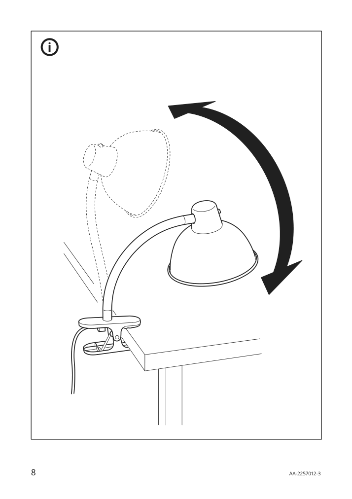 Assembly instructions for IKEA Skurup clamp spotlight black | Page 8 - IKEA SKURUP clamp spotlight 304.890.27