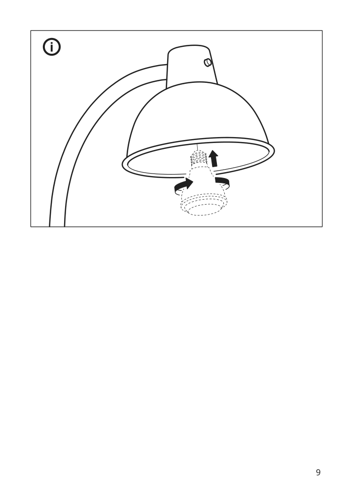 Assembly instructions for IKEA Skurup clamp spotlight black | Page 9 - IKEA SKURUP clamp spotlight 304.890.27