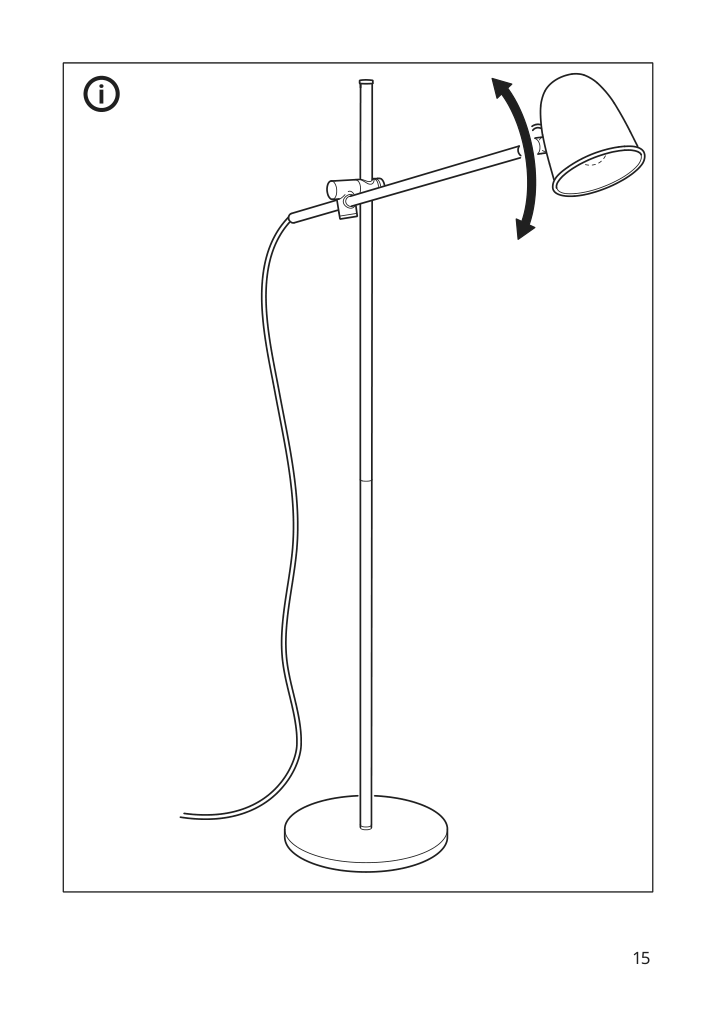 Assembly instructions for IKEA Skurup floor reading lamp black | Page 15 - IKEA SKURUP floor/reading lamp 204.711.17