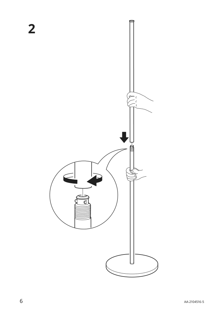 Assembly instructions for IKEA Skurup floor reading lamp black | Page 6 - IKEA SKURUP floor/reading lamp 204.711.17