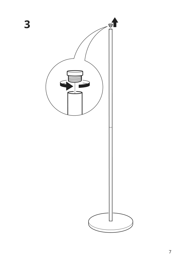 Assembly instructions for IKEA Skurup floor reading lamp black | Page 7 - IKEA SKURUP floor/reading lamp 204.711.17