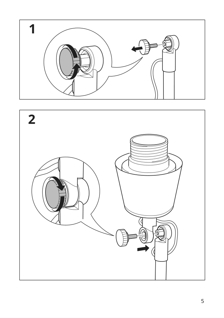 Assembly instructions for IKEA Skurup floor uplighter black | Page 5 - IKEA SKURUP floor uplighter 704.834.05