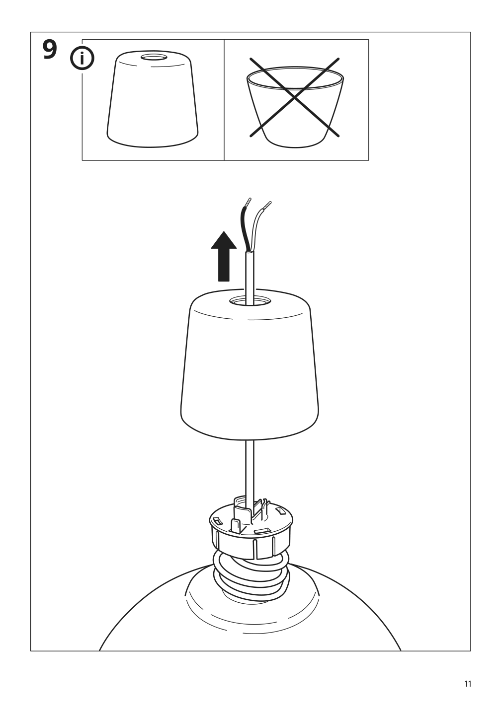 Assembly instructions for IKEA Skurup pendant lamp turquoise | Page 11 - IKEA SKURUP pendant lamp 205.081.06