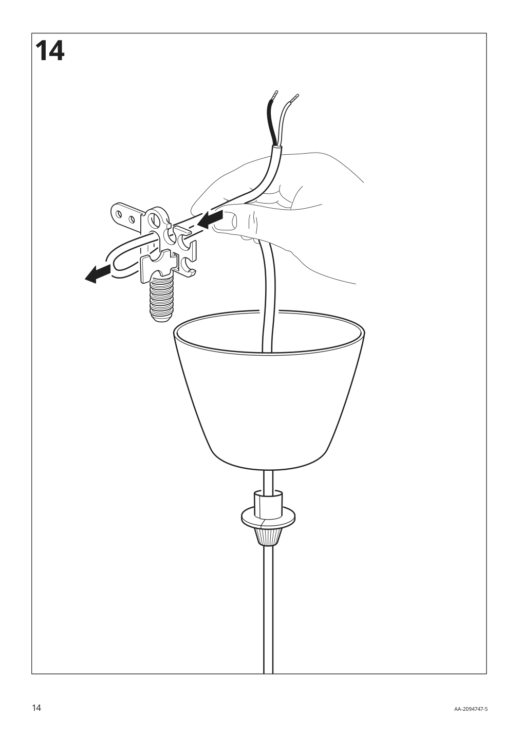 Assembly instructions for IKEA Skurup pendant lamp turquoise | Page 14 - IKEA SKURUP pendant lamp 205.081.06