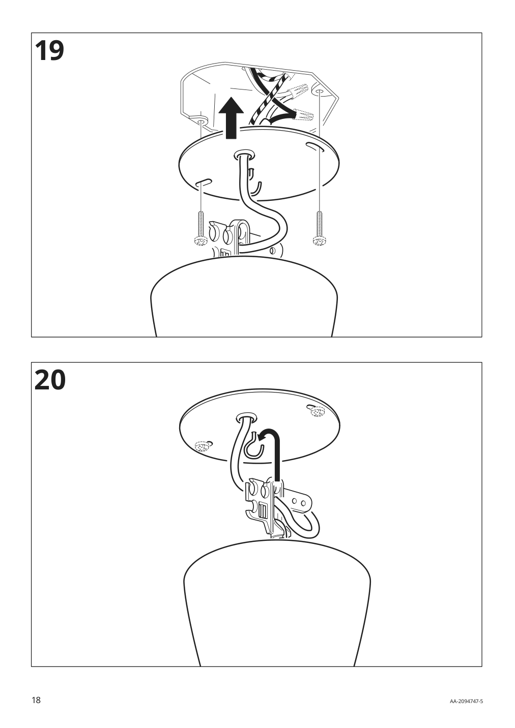 Assembly instructions for IKEA Skurup pendant lamp turquoise | Page 18 - IKEA SKURUP pendant lamp 205.081.06