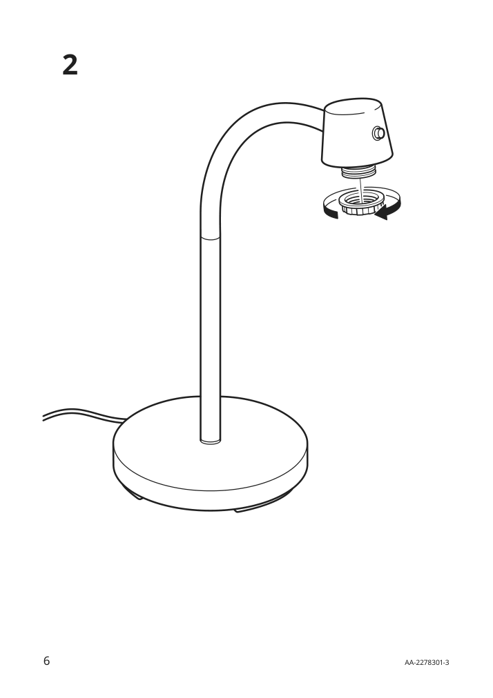 Assembly instructions for IKEA Skurup work lamp black | Page 6 - IKEA SKURUP work lamp 805.167.78