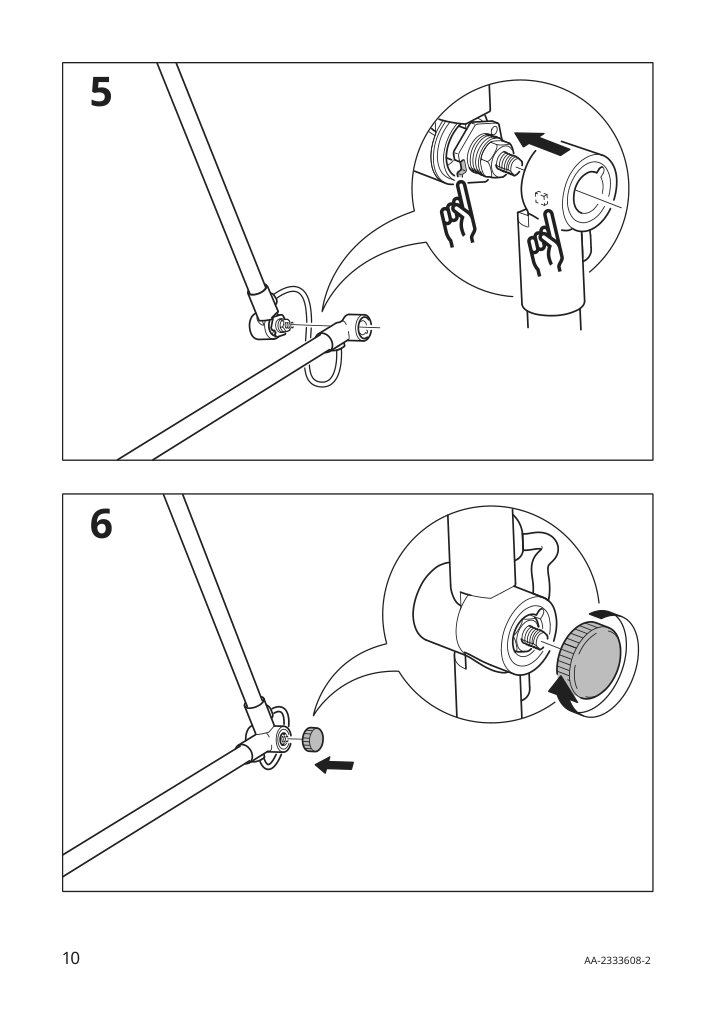 Assembly instructions for IKEA Skurup work wall lamp black | Page 10 - IKEA SKURUP work/wall lamp 204.711.41