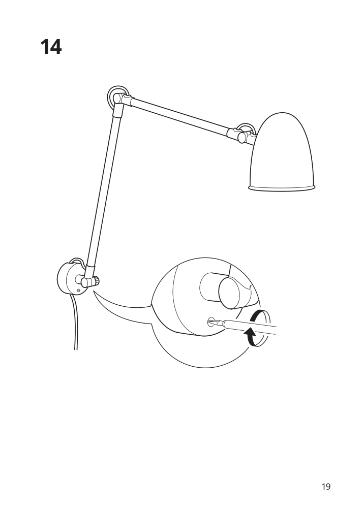 Assembly instructions for IKEA Skurup work wall lamp black | Page 19 - IKEA SKURUP work/wall lamp 204.711.41