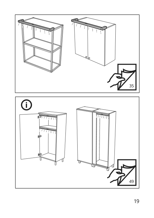 Assembly instructions for IKEA Skydrag led cntp wrd lght strp w sensor dimmable anthracite | Page 19 - IKEA SKYDRAG LED cntp/wrd lght strp w sensor 904.396.28