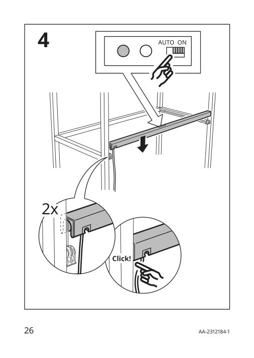 Assembly instructions for IKEA Skydrag led cntp wrd lght strp w sensor dimmable anthracite | Page 26 - IKEA SKYDRAG LED cntp/wrd lght strp w sensor 904.396.28