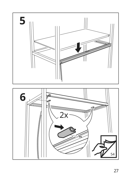 Assembly instructions for IKEA Skydrag led cntp wrd lght strp w sensor dimmable anthracite | Page 27 - IKEA SKYDRAG LED cntp/wrd lght strp w sensor 904.396.28