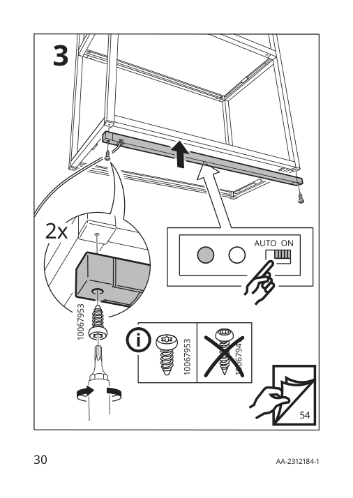 Assembly instructions for IKEA Skydrag led cntp wrd lght strp w sensor dimmable anthracite | Page 30 - IKEA SKYDRAG LED cntp/wrd lght strp w sensor 904.396.28