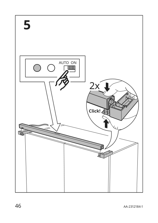 Assembly instructions for IKEA Skydrag led cntp wrd lght strp w sensor dimmable anthracite | Page 46 - IKEA SKYDRAG LED cntp/wrd lght strp w sensor 904.396.28