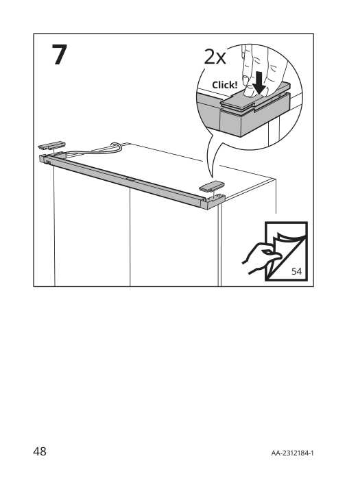 Assembly instructions for IKEA Skydrag led cntp wrd lght strp w sensor dimmable anthracite | Page 48 - IKEA SKYDRAG LED cntp/wrd lght strp w sensor 904.396.28