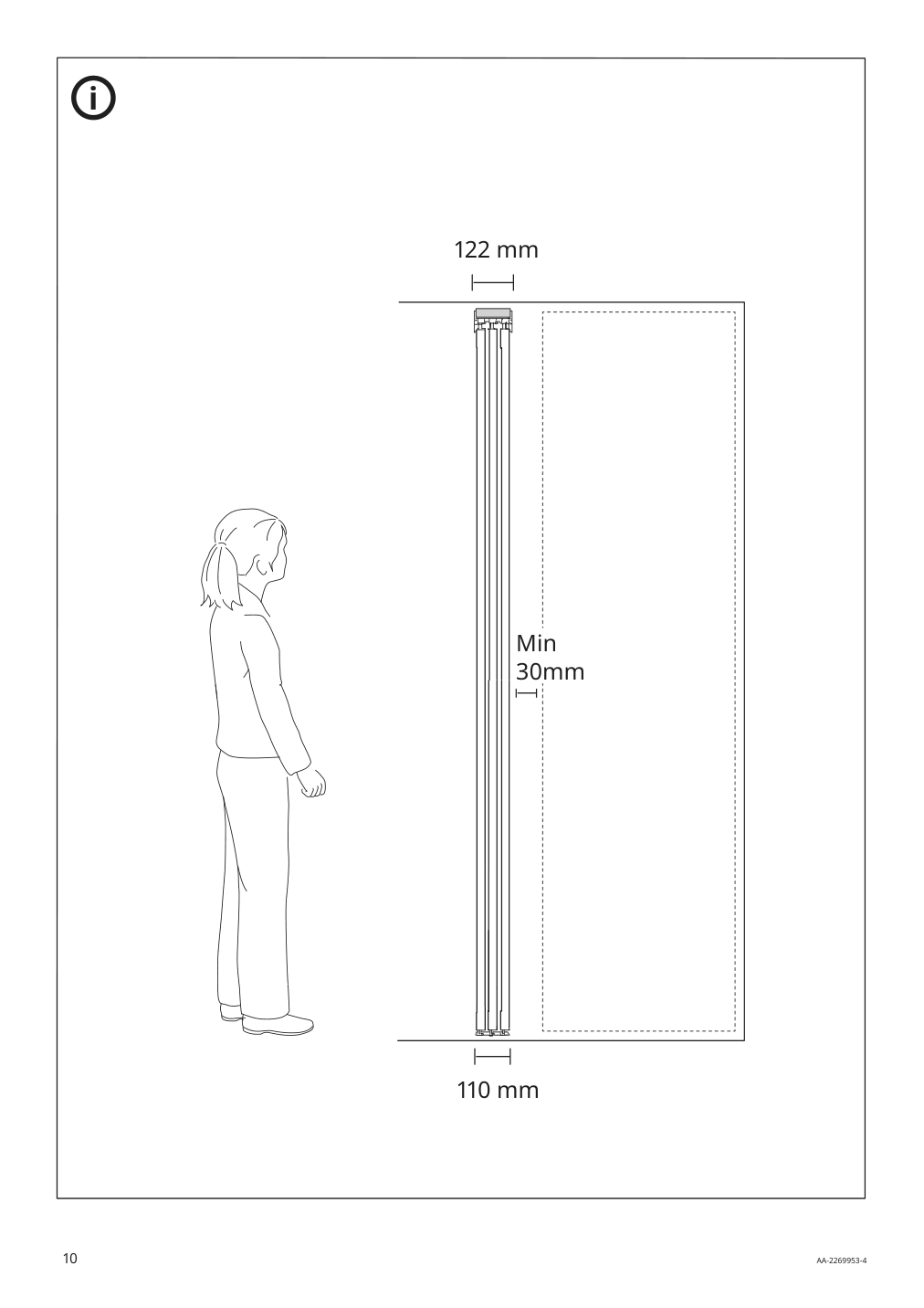 Assembly instructions for IKEA Skytta hardware pack f triple track rail | Page 10 - IKEA SKYTTA / BOAXEL walk-in wardrobe with sliding doors 995.161.08