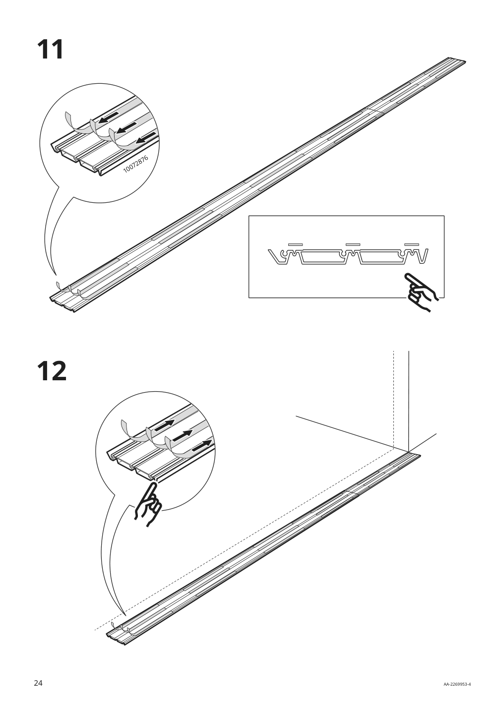 Assembly instructions for IKEA Skytta hardware pack f triple track rail | Page 24 - IKEA SKYTTA / BOAXEL walk-in wardrobe with sliding doors 995.161.08