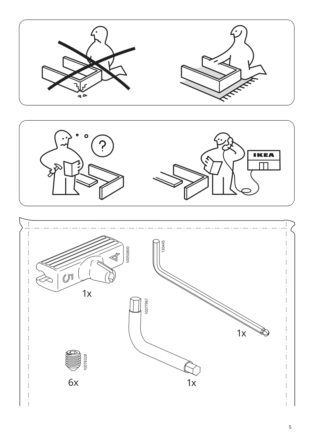 Assembly instructions for IKEA Skytta hardware pack f triple track rail | Page 5 - IKEA SKYTTA / BOAXEL walk-in wardrobe with sliding doors 995.161.08