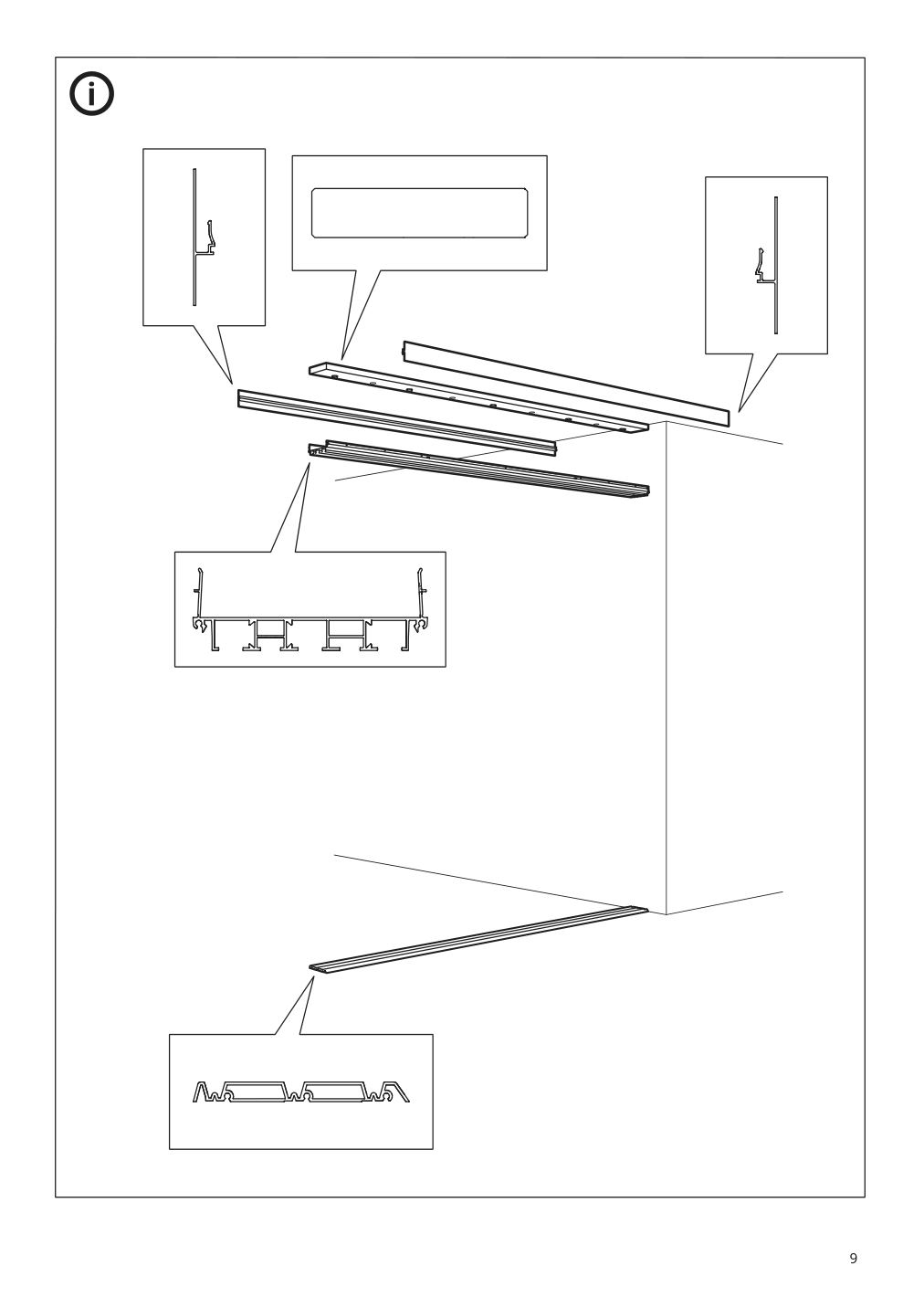 Assembly instructions for IKEA Skytta hardware pack f triple track rail | Page 9 - IKEA SKYTTA / BOAXEL walk-in wardrobe with sliding doors 995.161.08