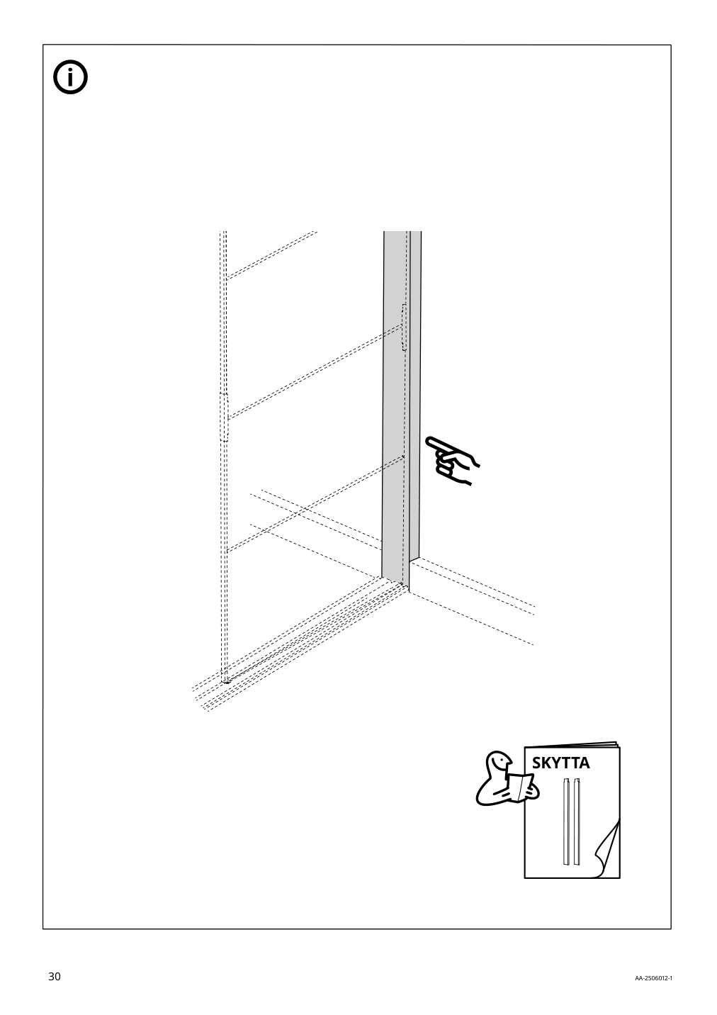 Assembly instructions for IKEA Skytta hardware pack f triple track rail | Page 30 - IKEA SKYTTA / AURDAL walk-in wardrobe with sliding doors 295.212.50